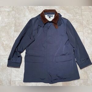 Vintage Polo Ralph Lauren Men’s Jacket Size XL Removable Hood Navy Coat